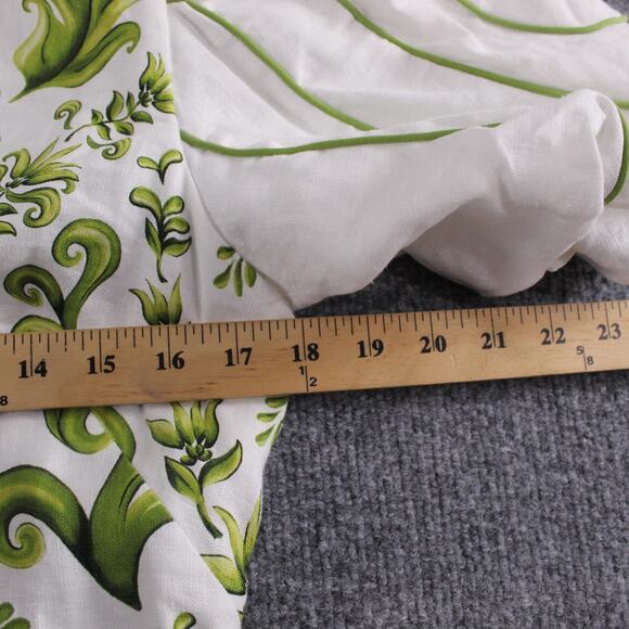 Farm Rio Dress Womens Small Milani Printed Linen Mini Tropical Boho Chic Playful - Picture 14 of 15